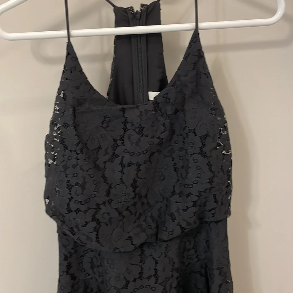 Joie Nanon B black lace sleeveless mini dress - Picture 6 of 16